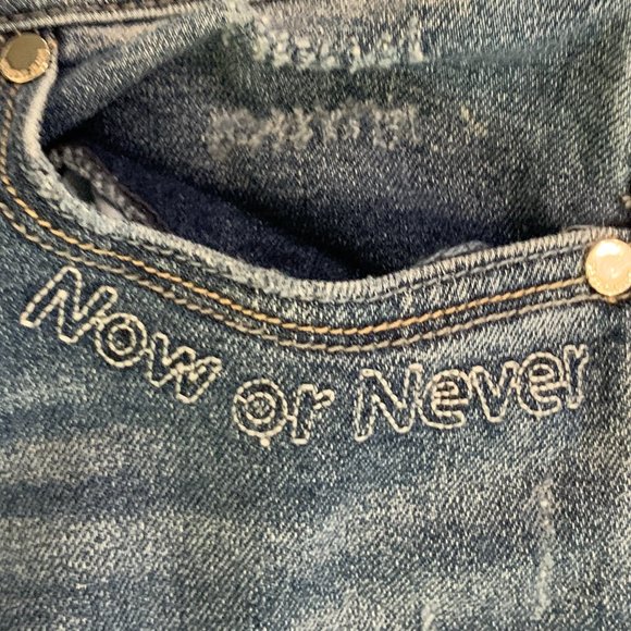 Gently Worn Seven 7 Limited Edition MidRise Stretch Novelty Ashbury Skinny Jeans - Picture 8 of 16